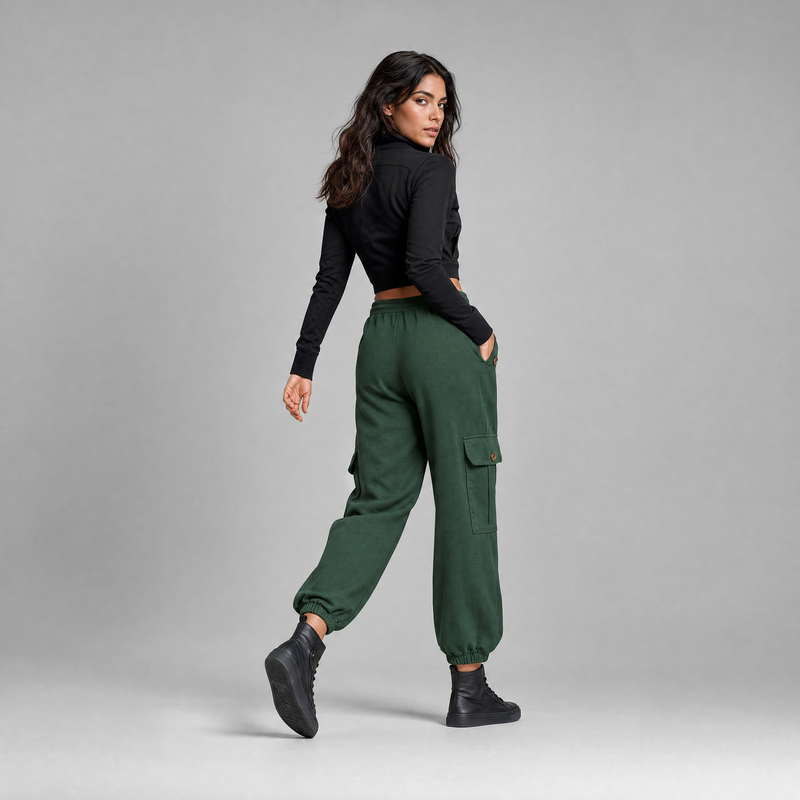 Jana Pants | Women's Black Casual Trousers