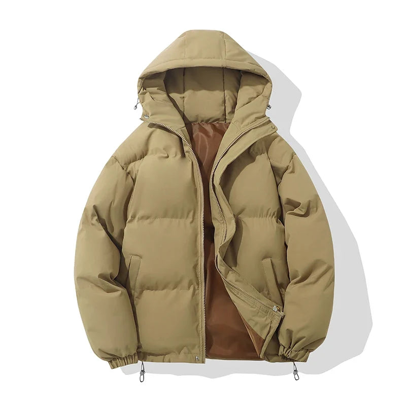 Unisex Cozy Hooded Quilted Jacket