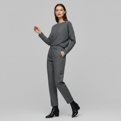 Black Pants | Women's High Waist Suit Trousers