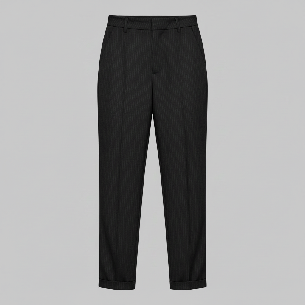 Black Pants | Women's High Waist Suit Trousers