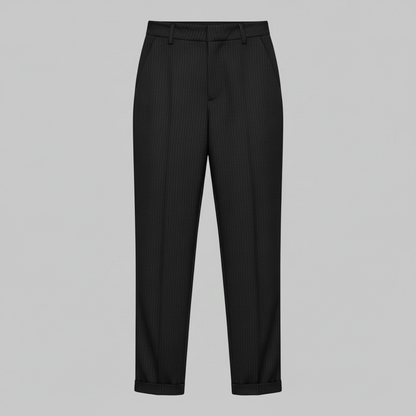 Black Pants | Women's High Waist Suit Trousers