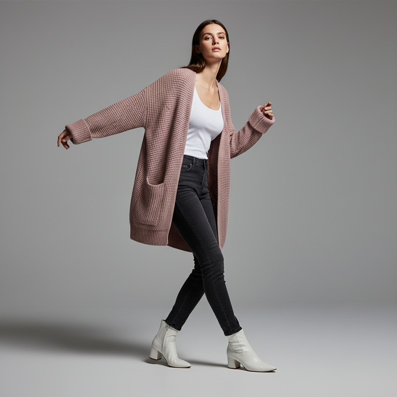 Elegant Black Women's Cardigan | Stylish Layering Piece