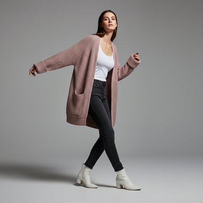 Elegant Black Women's Cardigan | Stylish Layering Piece