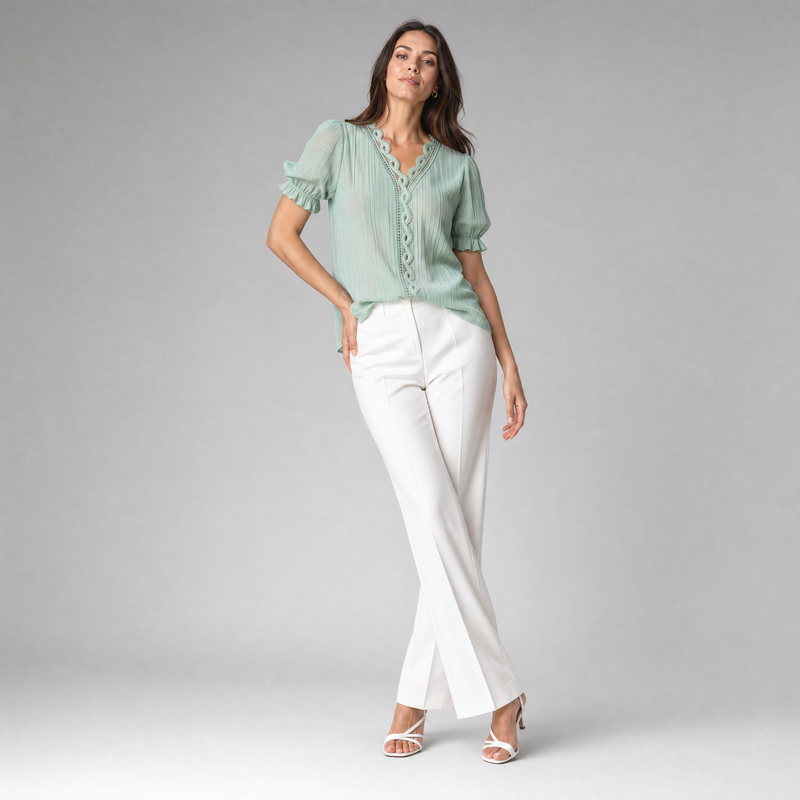 Elegant Puff Sleeve Blouse | Women's Summer Tops