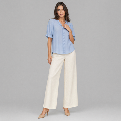 Elegant Puff Sleeve Blouse | Women's Summer Tops