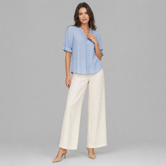 Elegant Puff Sleeve Blouse | Women's Summer Tops