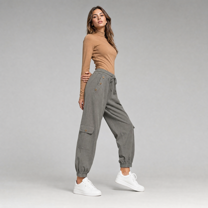 Jana Pants | Women's Black Casual Trousers