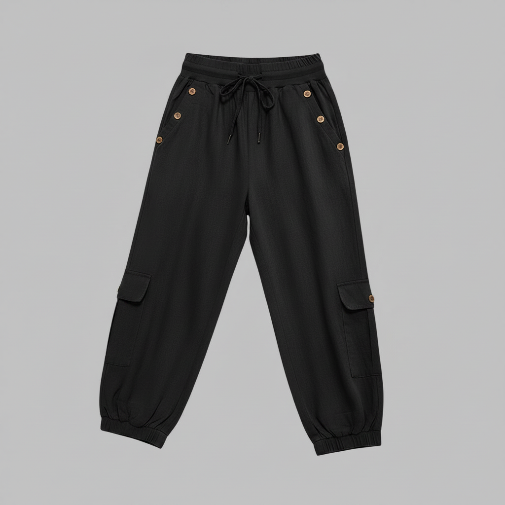 Jana Pants | Women's Black Casual Trousers