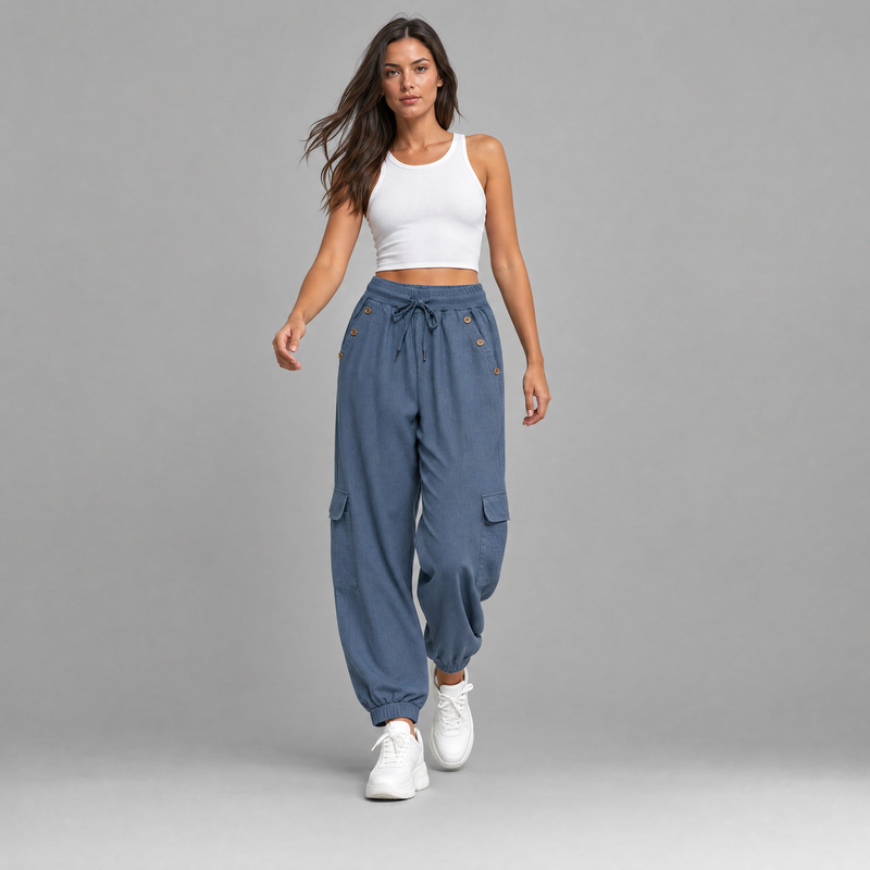 Jana Pants | Women's Black Casual Trousers