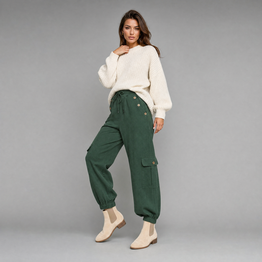 Jana Pants | Women's Black Casual Trousers