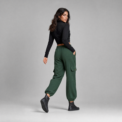 Jana Pants | Women's Black Casual Trousers