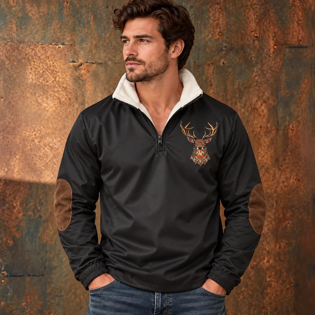 Men's Flexible Fit Half-Zip Fleece Sweater 0