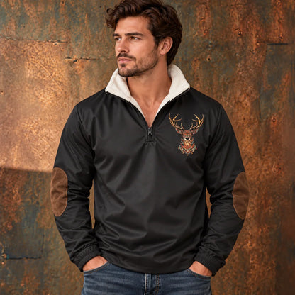 Men's Flexible Fit Half-Zip Fleece Sweater 0