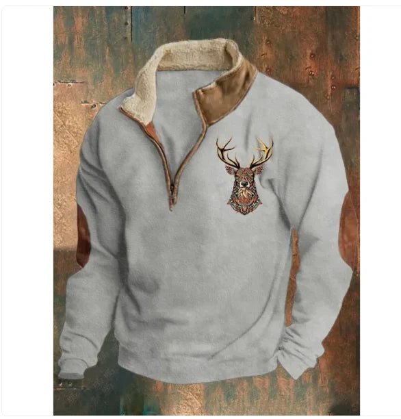 Men's Flexible Fit Half-Zip Fleece Sweater 3