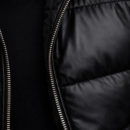 Men's Quilted Fur Collar Winter Puffer Jacket