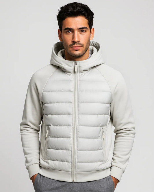Men's Quilted Hooded Winter Jacket