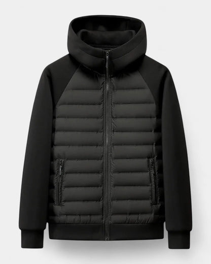Men's Quilted Hooded Winter Jacket