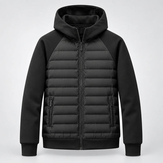 Men's Quilted Hooded Winter Puffer Jacket