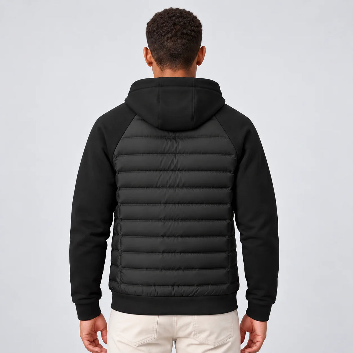 Men's Quilted Hooded Winter Puffer Jacket