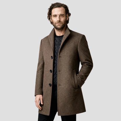 Men's Quilted Single-Breasted Winter Coat 1