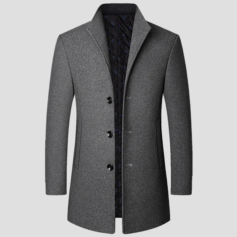Men's Quilted Single-Breasted Winter Coat 3