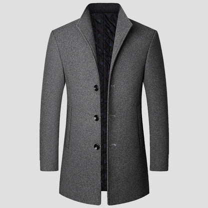 Men's Quilted Single-Breasted Winter Coat 3