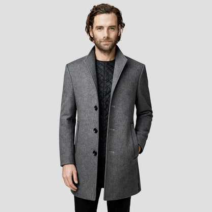 Men's Quilted Single-Breasted Winter Coat 5