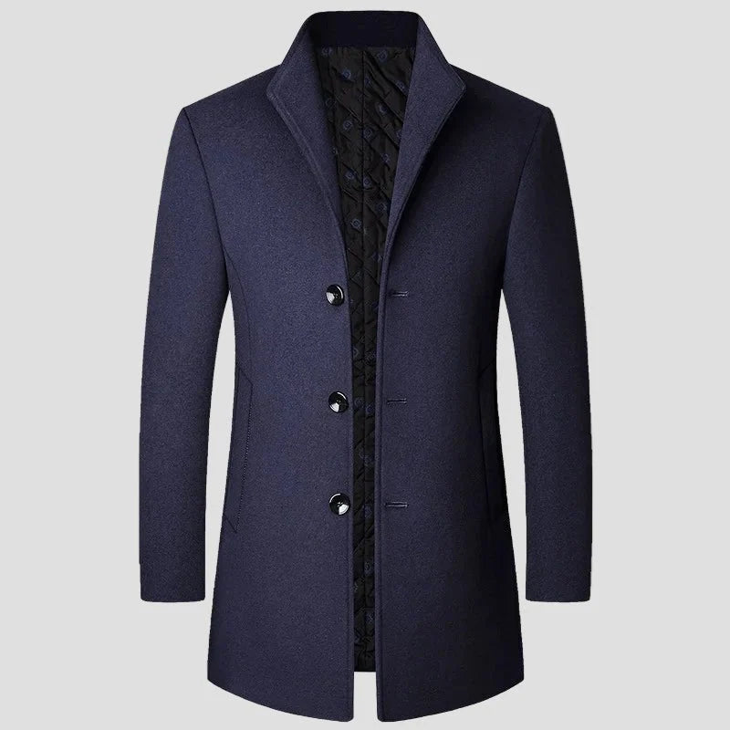 Men's Quilted Single-Breasted Winter Coat 6