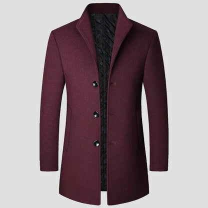 Men's Quilted Single-Breasted Winter Coat 7