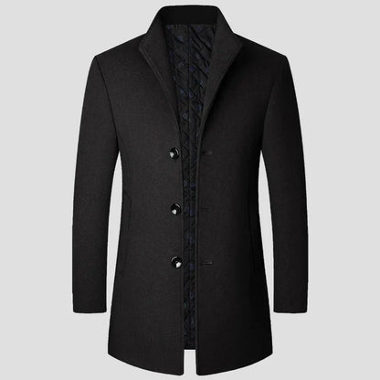 Men's Quilted Single-Breasted Winter Coat 8