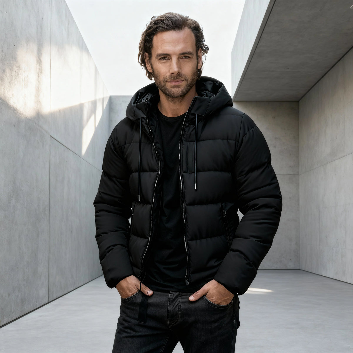Men's Quilted Water-Resistant Winter Puffer Jacket 4