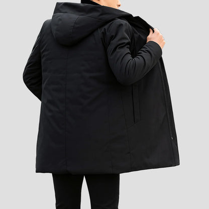 Men's Waterproof Quilted Hooded Winter Parka 1