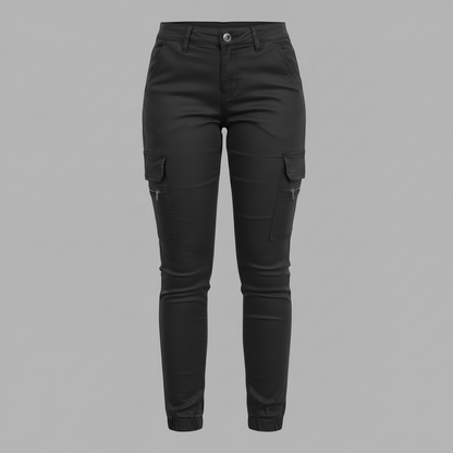 Modern Black Cargo Pants for Women | Stylish Urban Trousers