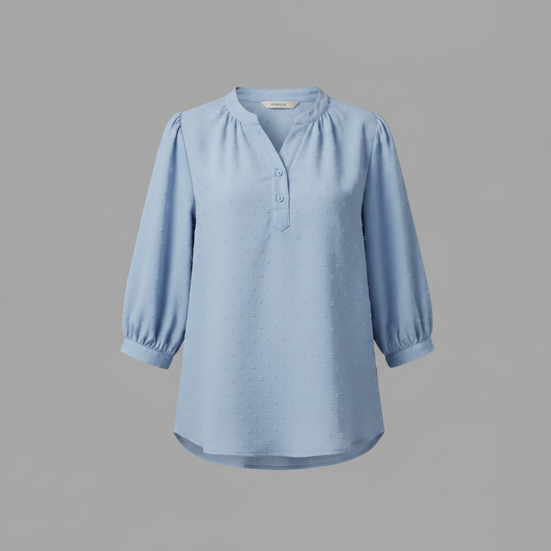 Silk Patchwork Blouse | Women's Long Sleeve Fashion Top