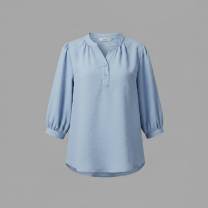 Silk Patchwork Blouse | Women's Long Sleeve Fashion Top