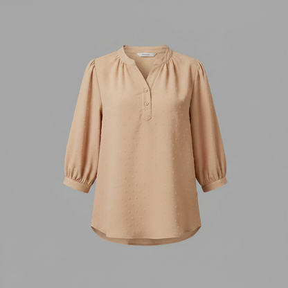 Silk Patchwork Blouse | Women's Long Sleeve Fashion Top