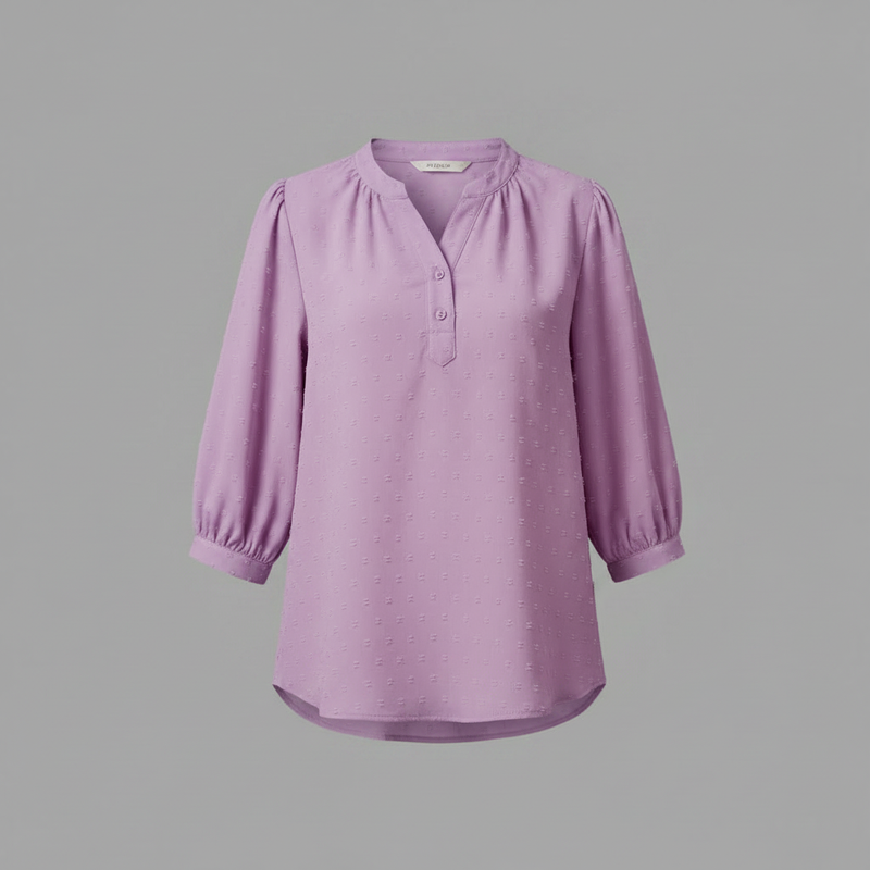 Silk Patchwork Blouse | Women's Long Sleeve Fashion Top