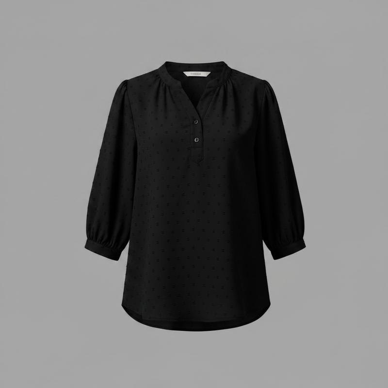 Silk Patchwork Blouse | Women's Long Sleeve Fashion Top