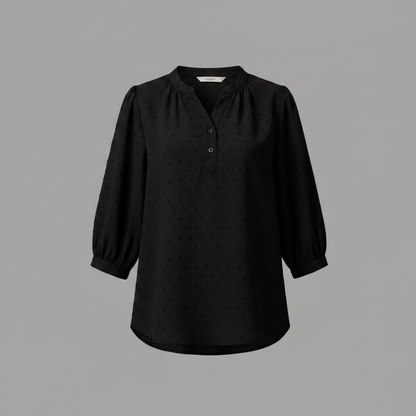 Silk Patchwork Blouse | Women's Long Sleeve Fashion Top