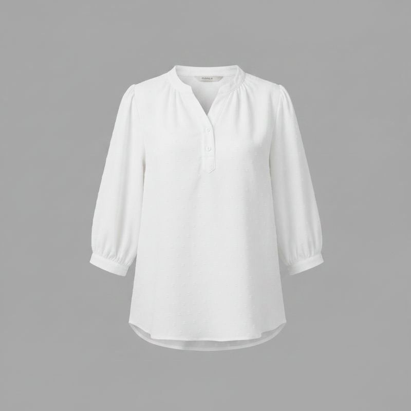 Silk Patchwork Blouse | Women's Long Sleeve Fashion Top