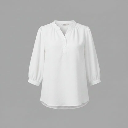 Silk Patchwork Blouse | Women's Long Sleeve Fashion Top