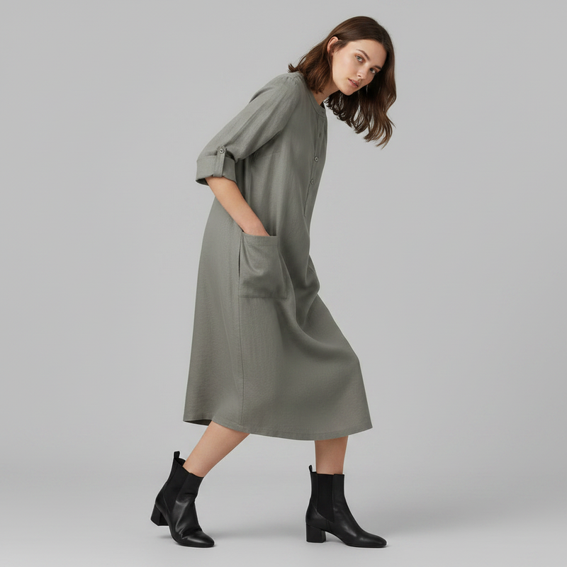 Tina | Women's Plus Size Leisure Dress in Soft Fabric