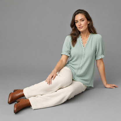 Vanessa White Blouse | Women's Casual Summer Top