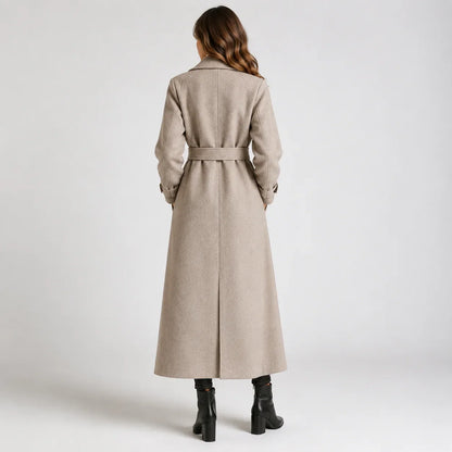 Women's Classic Longline Button-Up Winter Coat 1