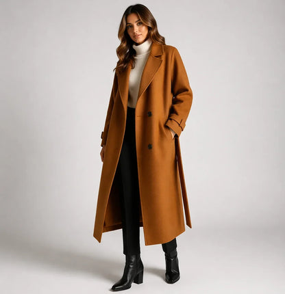 Women's Classic Longline Button-Up Winter Coat 4