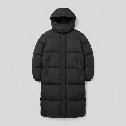 Women's Cozy Hooded Longline Quilted Puffer Coat 4