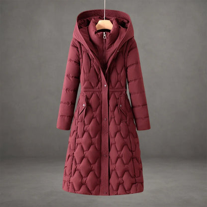 Women's Cozy Hooded Longline Winter Coat 0