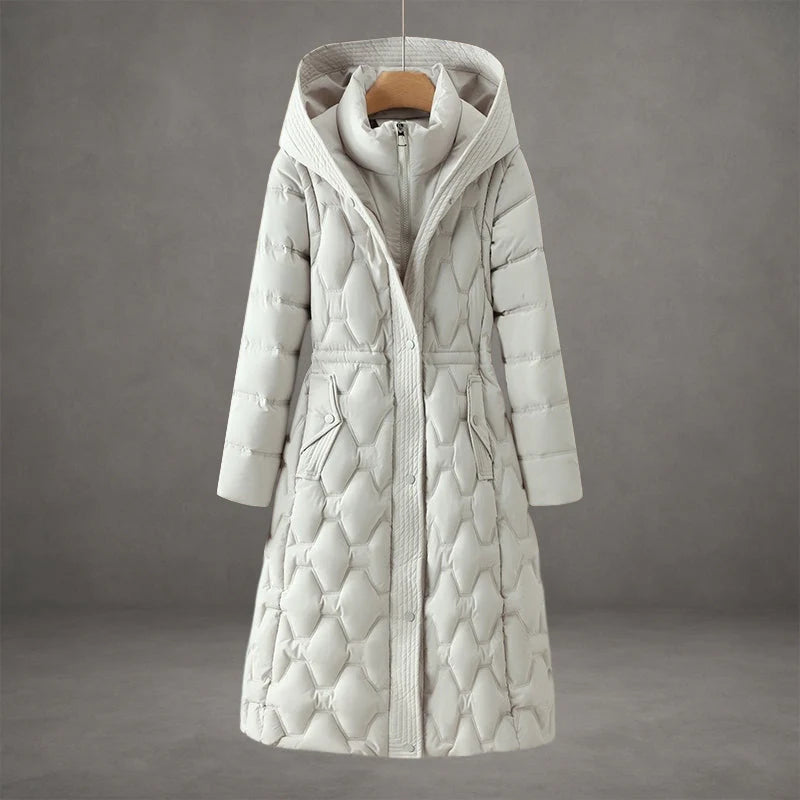 Women's Cozy Hooded Longline Winter Coat 1