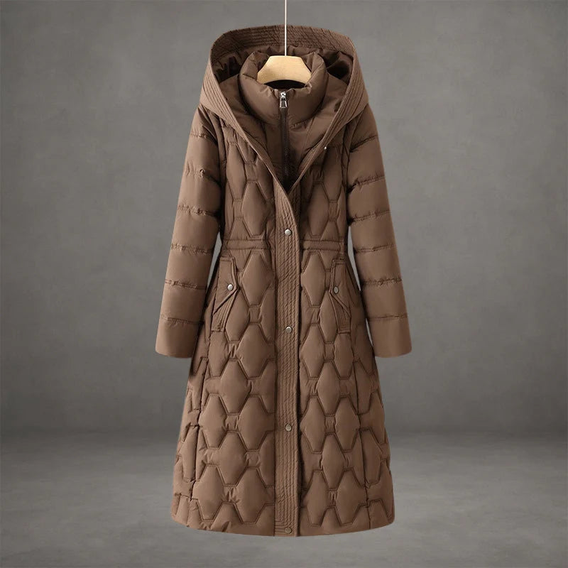 Women's Cozy Hooded Longline Winter Coat 2