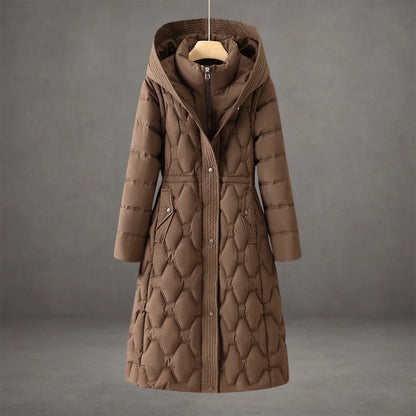 Women's Cozy Hooded Longline Winter Coat 2